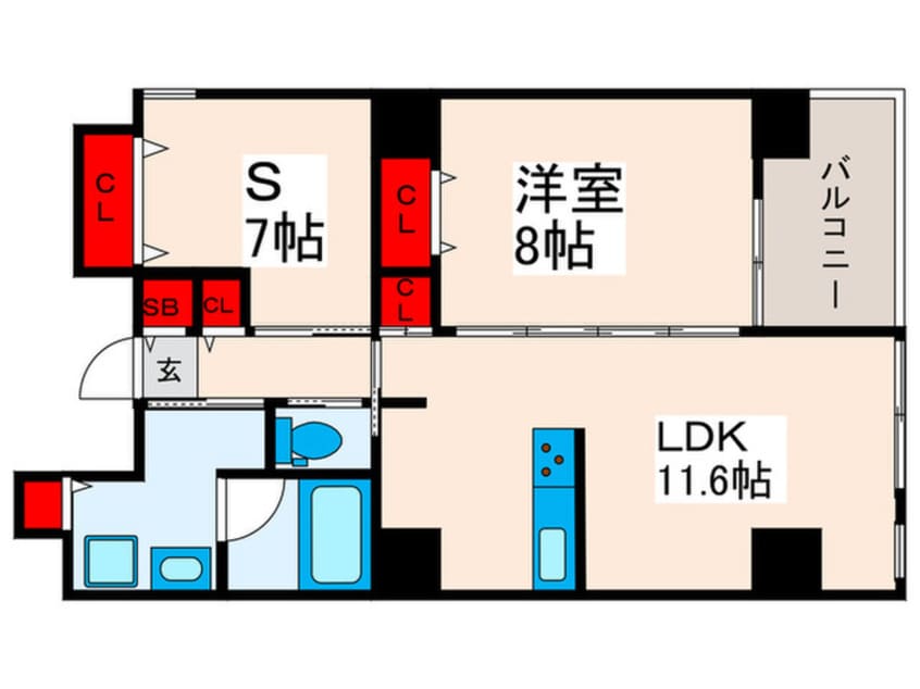 間取図 ミレドゥーエ日暮里