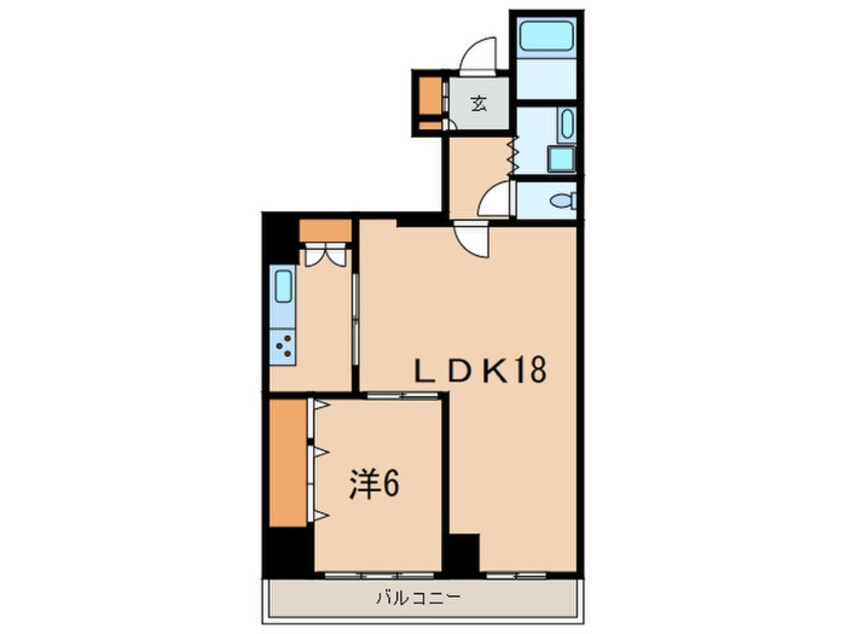 間取図 クレール武蔵小山（401）