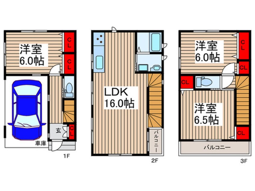 間取図 仮）栄町２丁目戸建