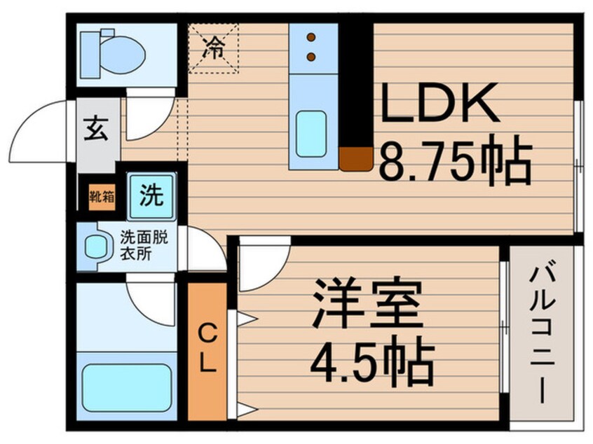 間取図 クレディ新小岩