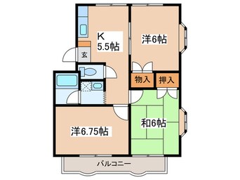 間取図 ハイツ秋元第２