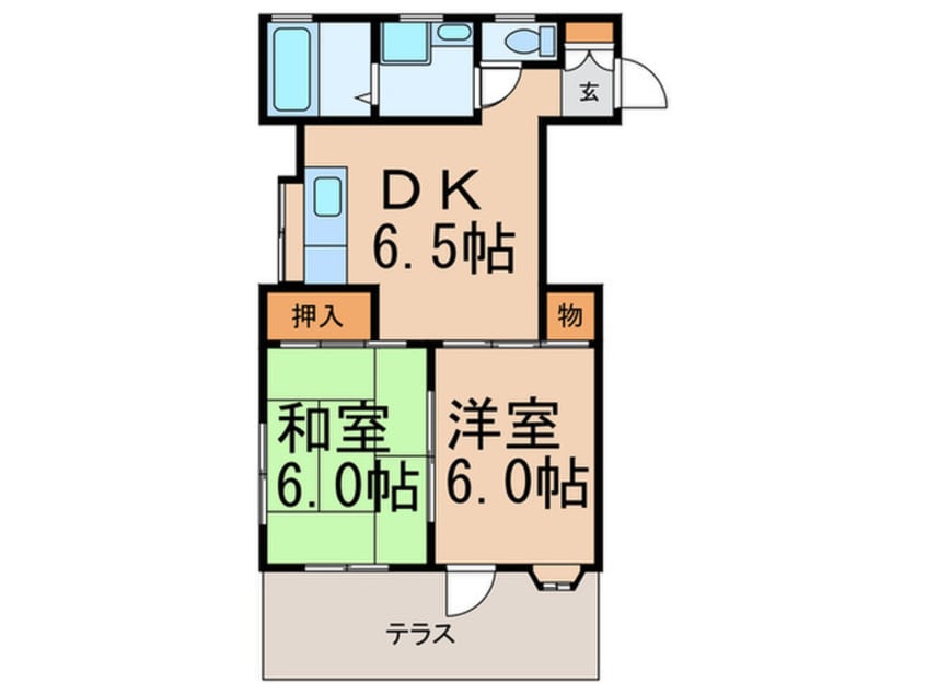 間取図 東伏見ボンハイム