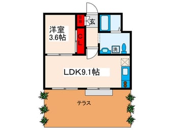 間取図 田端公園アパートメンツ