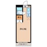 シャンポール當麻 1Rの間取り