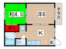 プラッツ園生 2Kの間取り