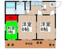 第二石澤荘 3Kの間取り