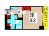 アーバンパーク綾瀬 1Kの間取り