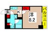 アーバンパーク綾瀬 1Kの間取り