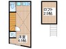 サークルハウス竹ノ塚壱番館 1Rの間取り