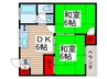 メゾンド・セキネ Ａ棟 2DKの間取り