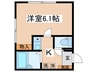 フェリーチェ小竹向原 1Kの間取り