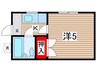 清水ハイツ 1Kの間取り