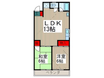 間取図 ハイム櫛引（２）