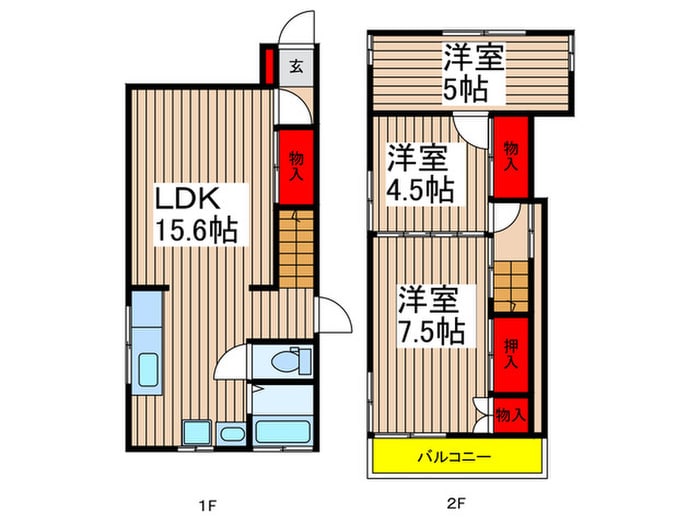 間取り図 やすらぎの家リノベ戸建て志木
