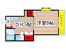 ハイツ井上 1DKの間取り