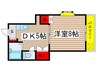 ハイツ井上 1DKの間取り