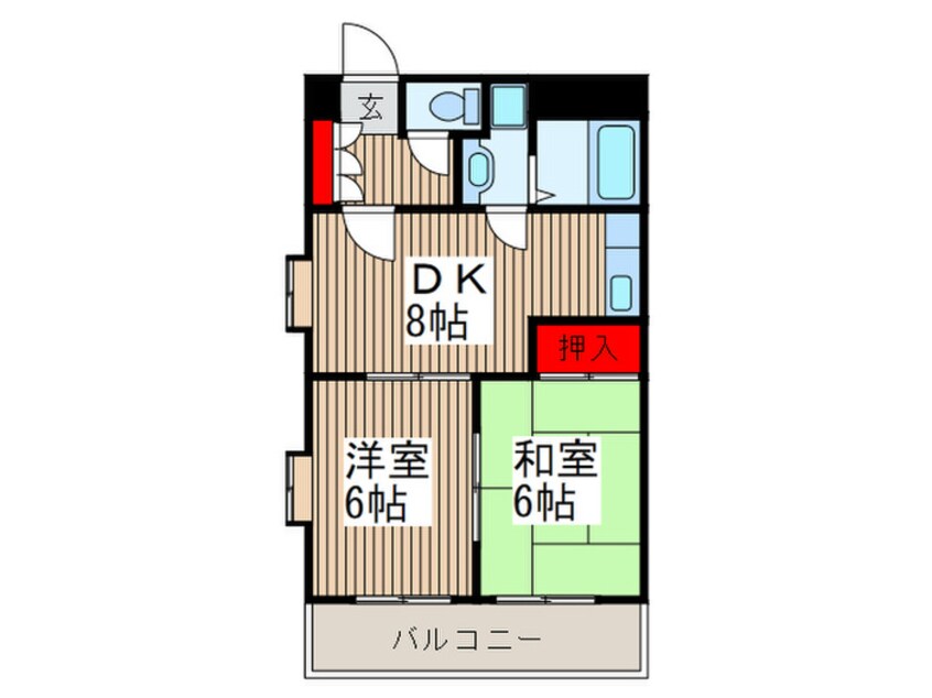 間取図 レイクシティ