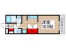 フェリスＫＹ 1Rの間取り