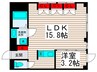 Graffiti Nshiarai 1LDKの間取り