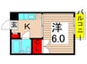 エクセレンス小迫 1Kの間取り