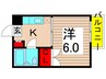 エクセレンス小迫 1Kの間取り