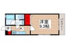 マイハウスⅢ 1Kの間取り