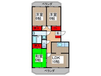 間取図 開明ロイヤルマンション