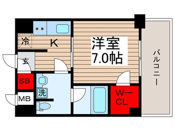 間取図 S-RESIDENCE木場fluspark