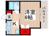 コーポＭ５ 1Kの間取り