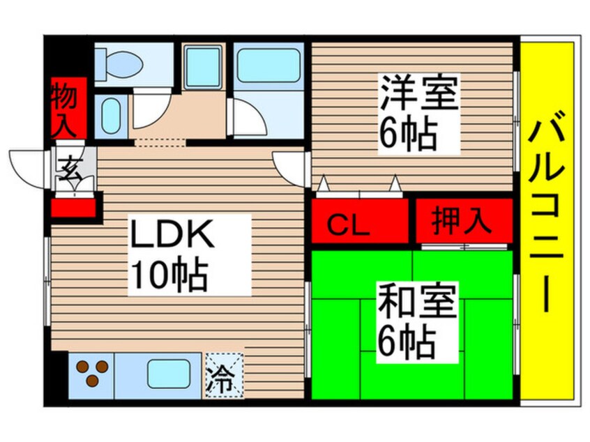 間取図 上志津田中ハイツＡ棟