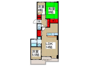 間取図 ＩＶＹ ＧＡＲＤＥＮ