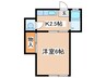 富士荘 1Kの間取り
