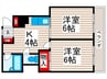 メゾンドヴィラージ 2Kの間取り