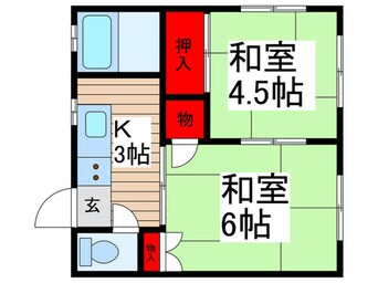 間取図 つかさコ－ポＣ棟