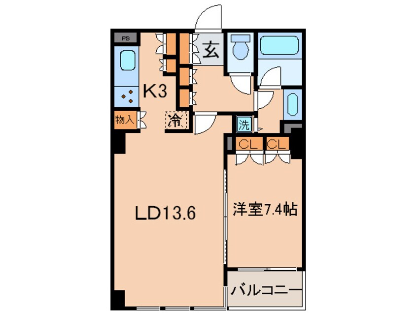 間取図 エンブレムコ－ト明石町