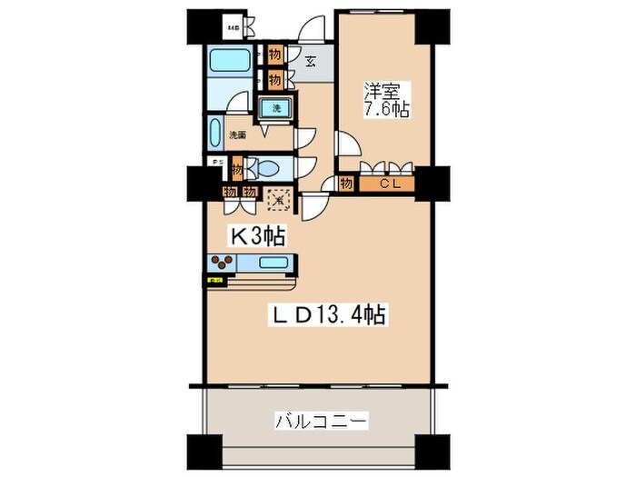 間取り図 エンブレムコ－ト明石町