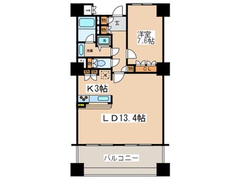 間取図 エンブレムコ－ト明石町