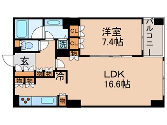 間取図 エンブレムコ－ト明石町