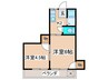 ハイツ愛花夢 2Kの間取り
