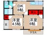 平川貸家１０号 2DKの間取り