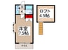 ベルヴィ２１ 1Kの間取り