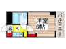 メゾン行徳 1Kの間取り