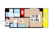 The　Residence船橋 1Kの間取り
