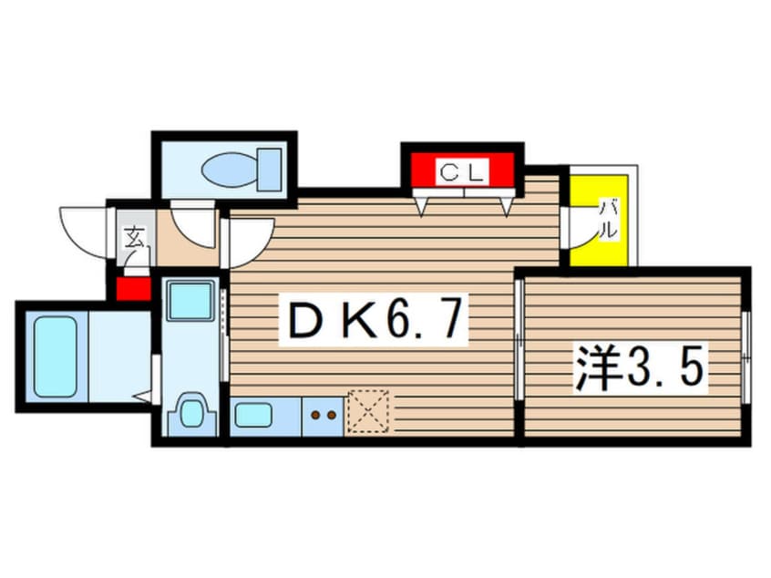間取図 プラージュ登戸
