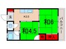 ダイヤモンドビル 2Kの間取り