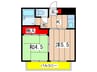 イリス日吉 2Kの間取り