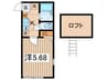 プラナス希望ヶ丘 1Kの間取り