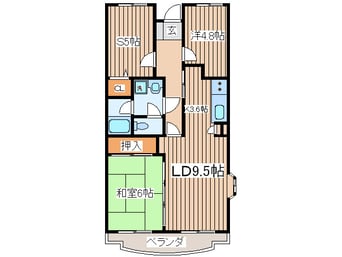 間取図 モンティクロ壱番館