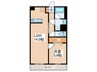 仮)Ｒｏｙａｌ　Ｈｉｌｌｓ 1LDKの間取り