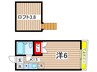 メゾン多摩川 1Kの間取り